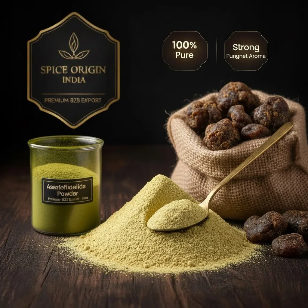 premium asafoetida bulk export spice origin india guntur grade