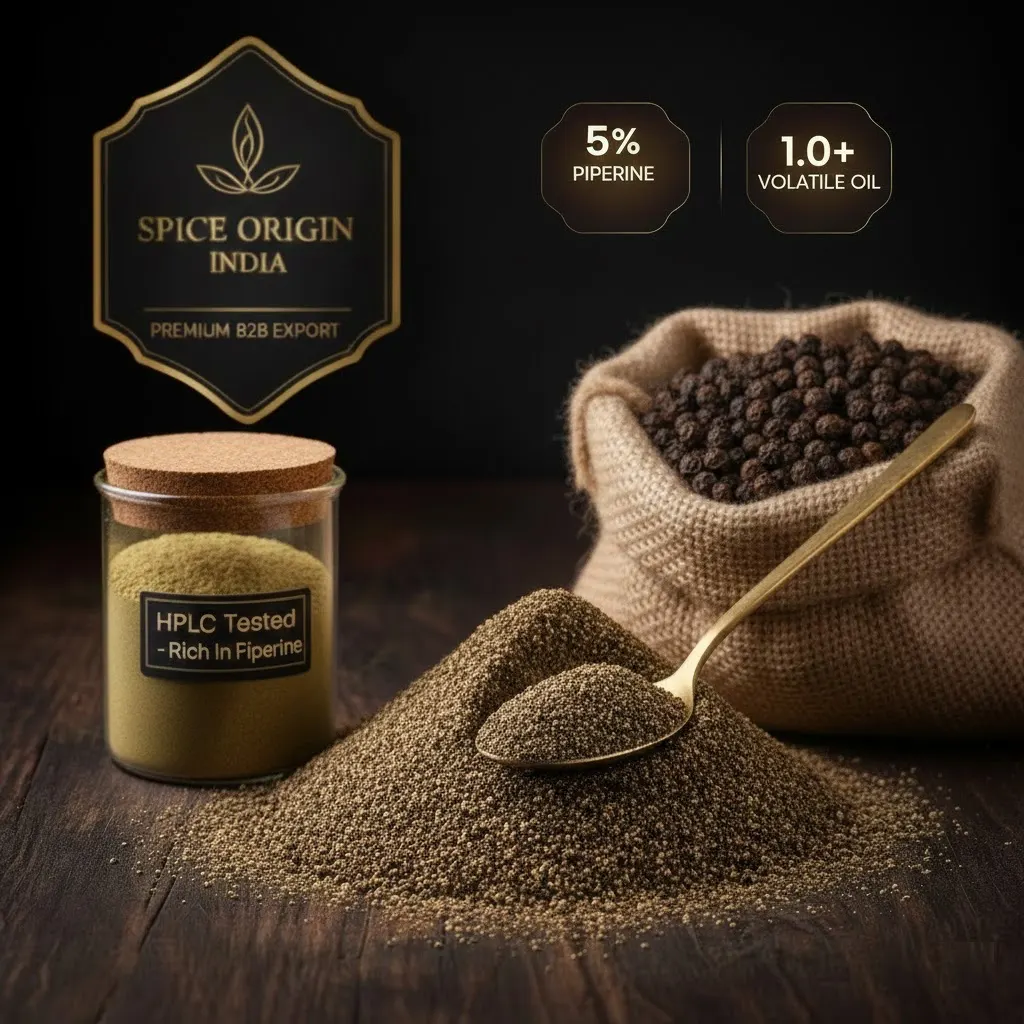 premium black pepper bulk export spice origin india guntur grade