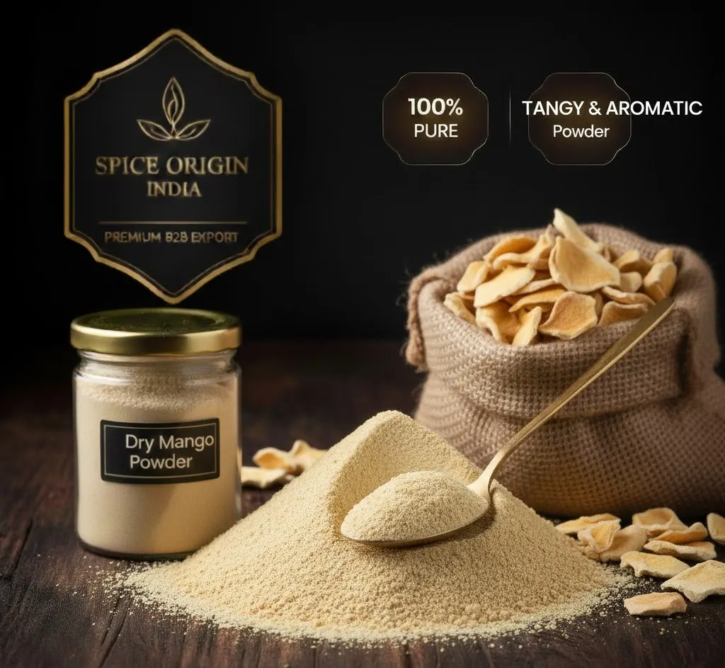 premium dry mango powder aamchoor bulk export spice origin india guntur grade