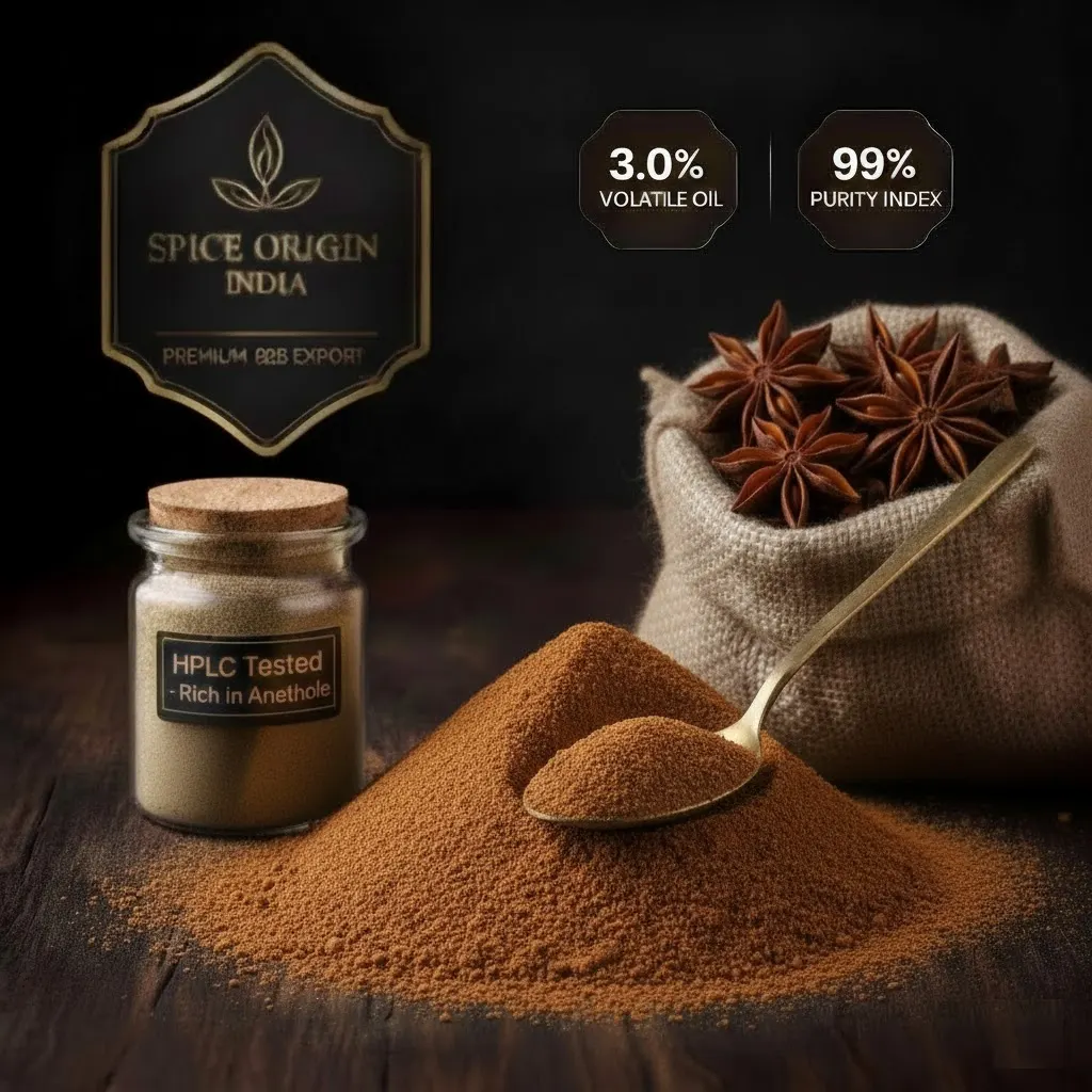 premium star anise bulk export spice origin india guntur grade