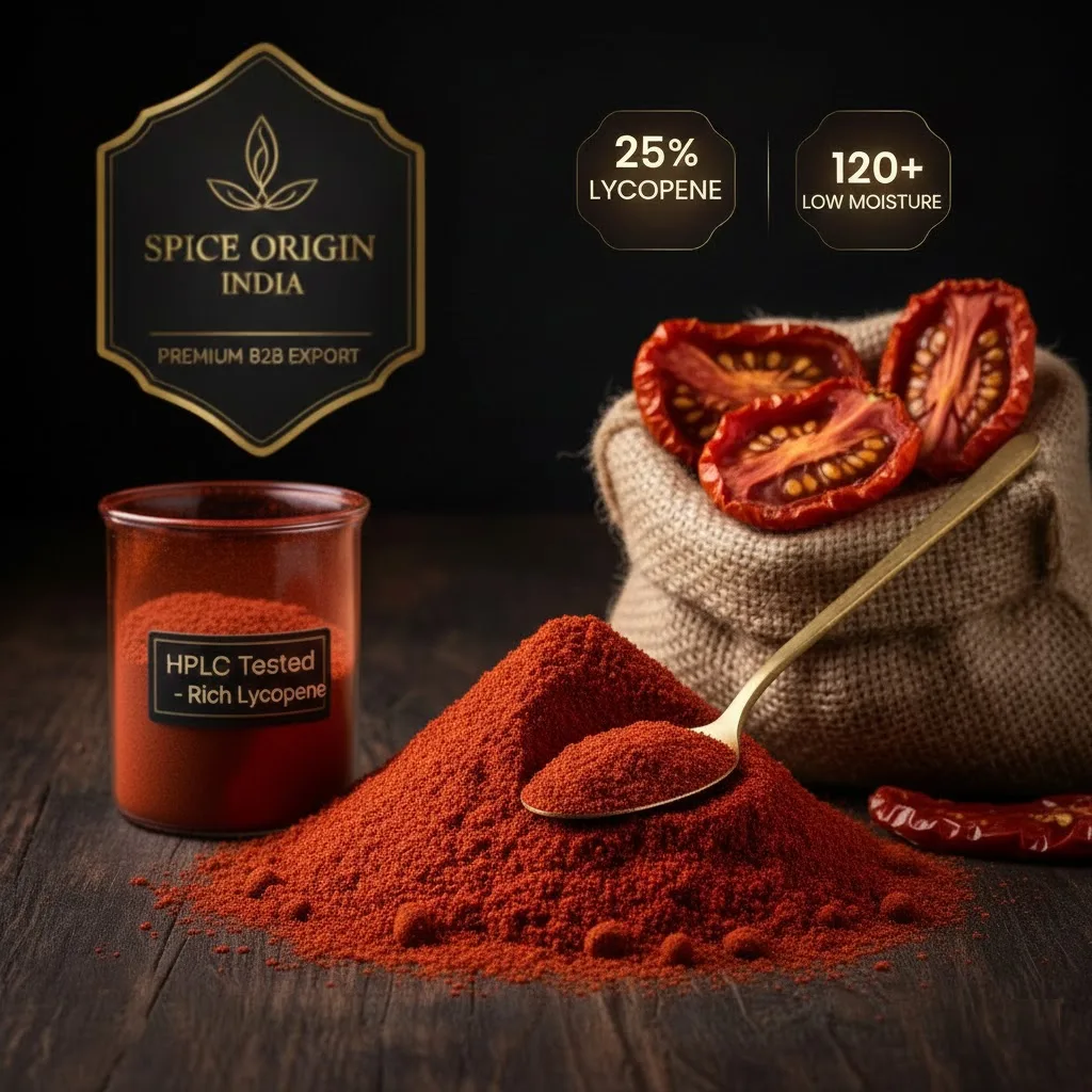 premium tomato powder bulk export spice origin india guntur grade