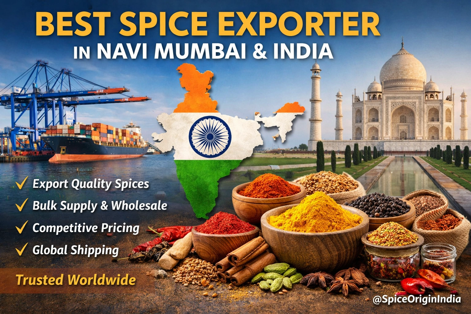 Best Spice Exporter in Navi Mumbai India – Spice Origin India